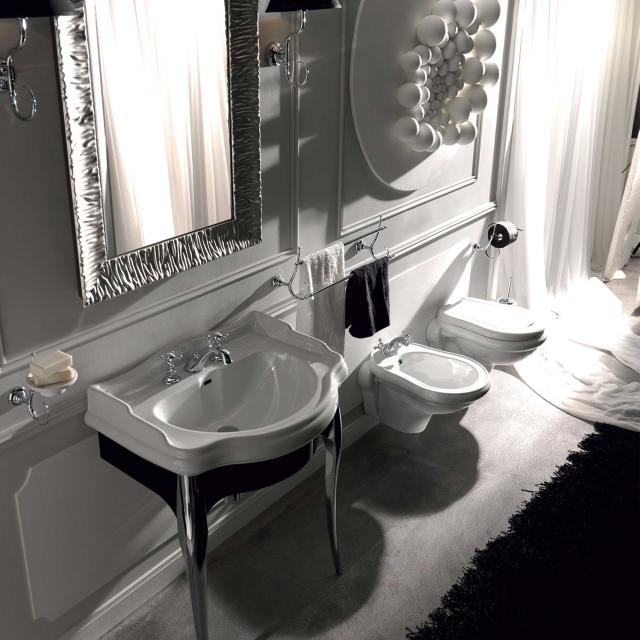 Retro væghængt bidét, Hvid