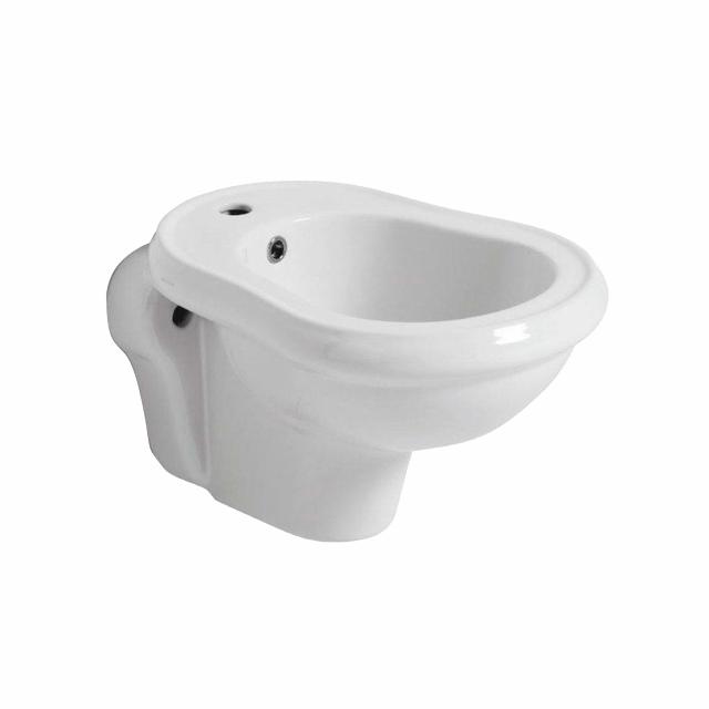 Retro væghængt bidét, Hvid