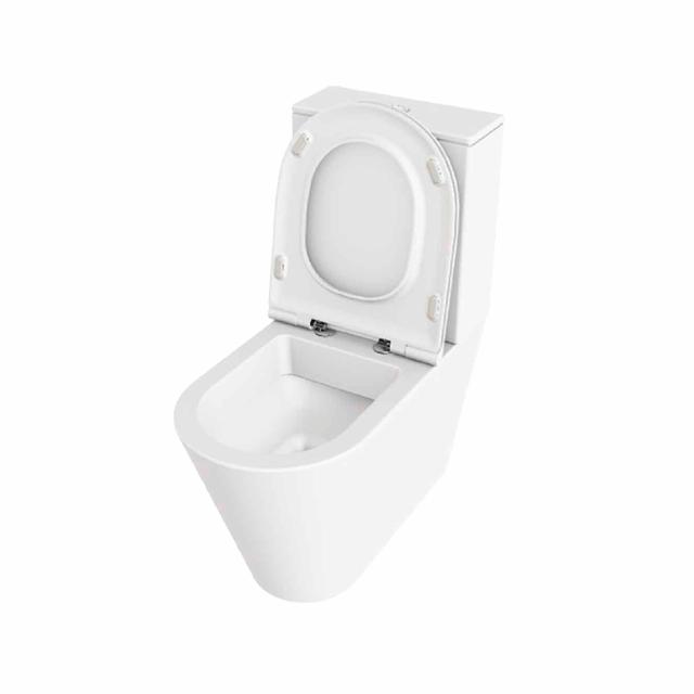 Forma gulvstående toilet m/sæde, Hvid