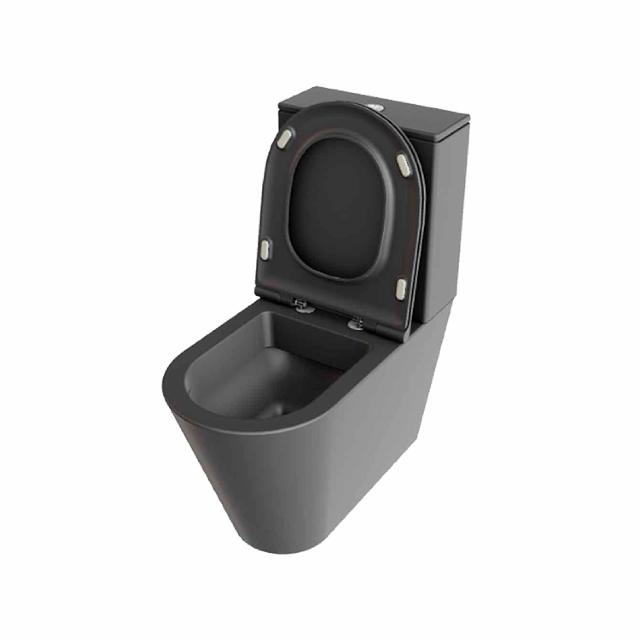 Forma gulvstående toilet m/sæde, Antracit