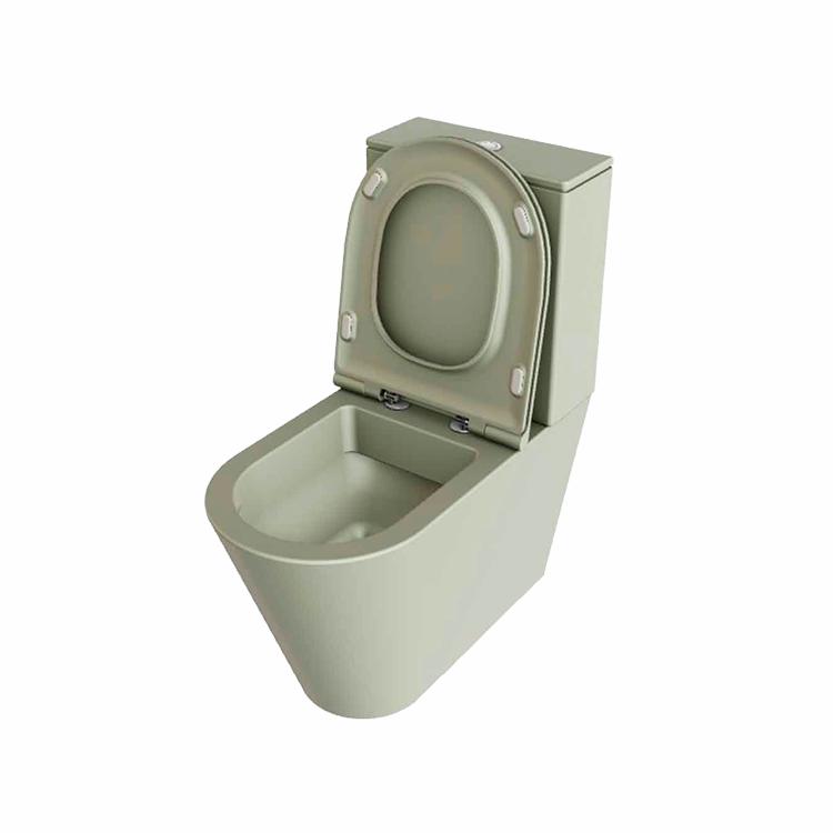 Forma gulvstående toilet m/sæde, Nature Green