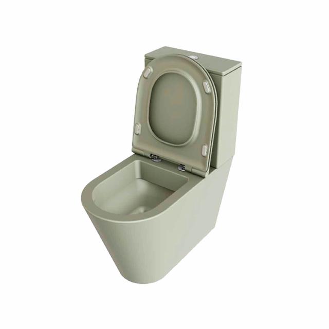 Forma gulvstående toilet m/sæde, Nature Green