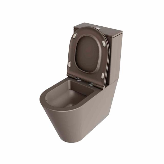 Forma gulvstående toilet m/sæde, Taupe