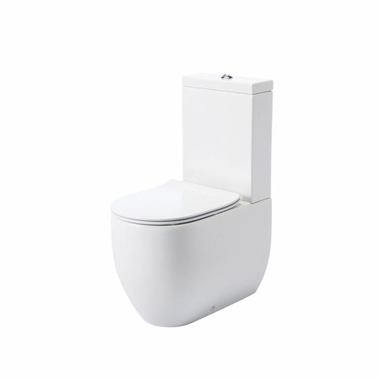 Flo gulvstående toilet m/cisterne, Hvid