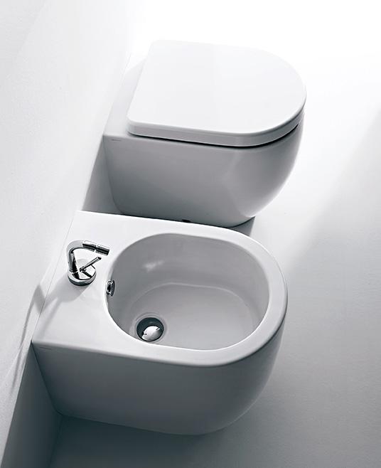 Flo 52 BTW gulvstående toilet, Hvid