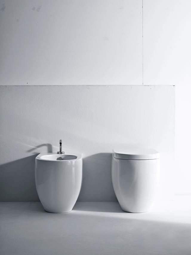 Flo 52 BTW gulvstående toilet, Hvid