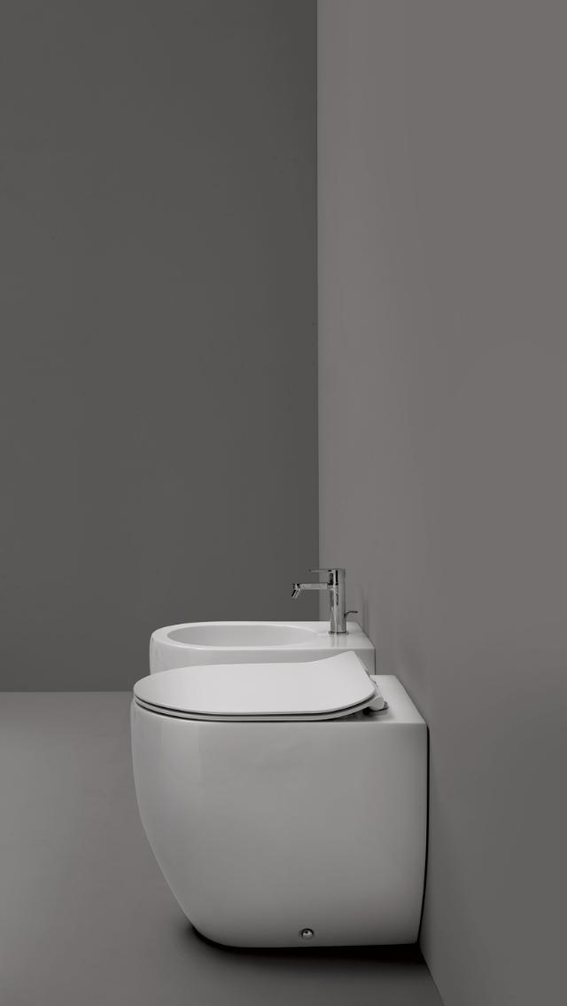 Flo 52 BTW gulvstående toilet, Hvid