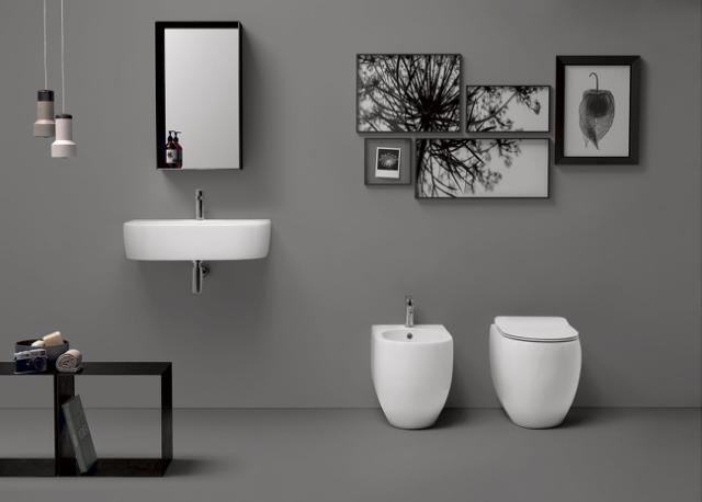 Flo 52 BTW gulvstående toilet, Hvid