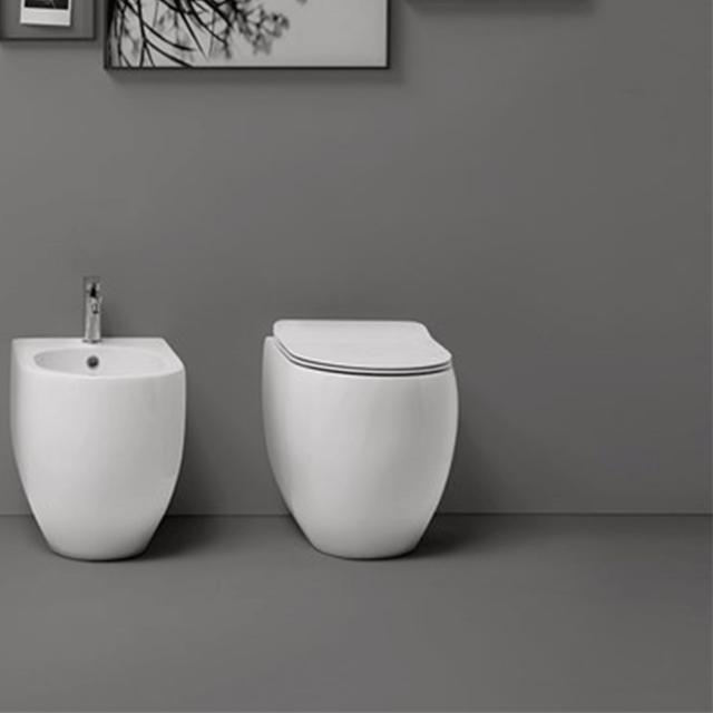 Flo 52 BTW rimless gulvstående toilet, Hvid