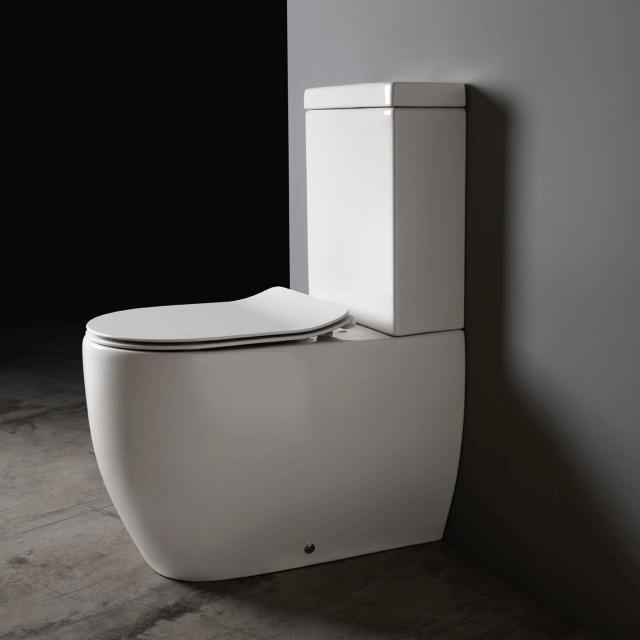 Glomp rimless gulvstående toilet, Hvid