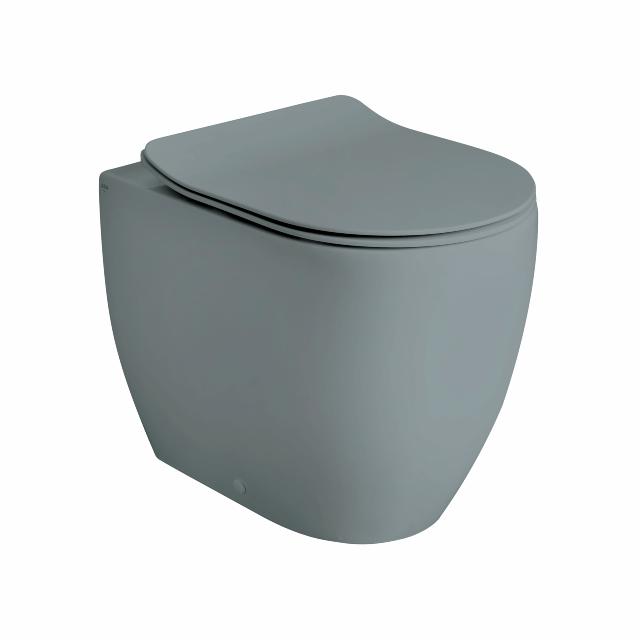 Glomp rimless BTW gulvstående toilet u/cisterne, Matgrå