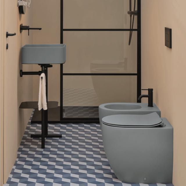 Glomp rimless BTW gulvstående toilet u/cisterne, Matgrå