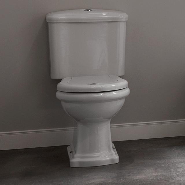 Retro Monoblocco toilet m/P-lås, Hvid