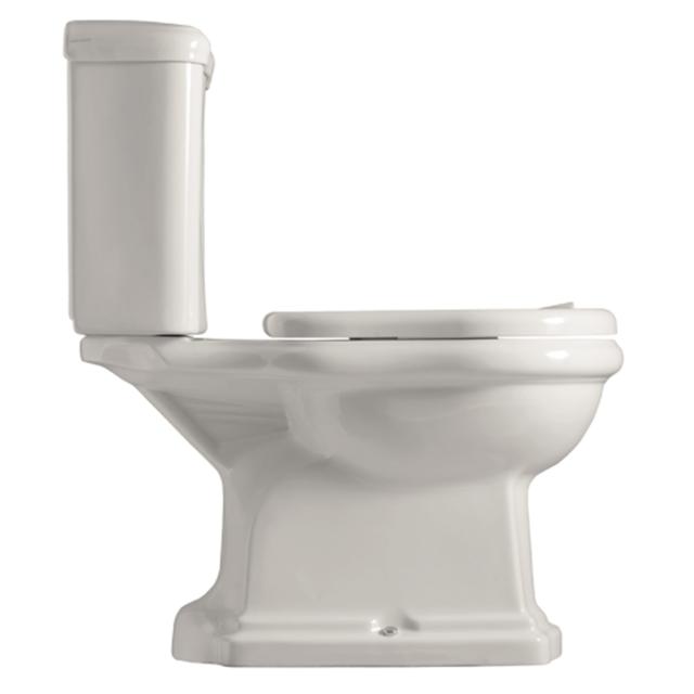 Retro Monoblocco toilet m/S-lås, Hvid