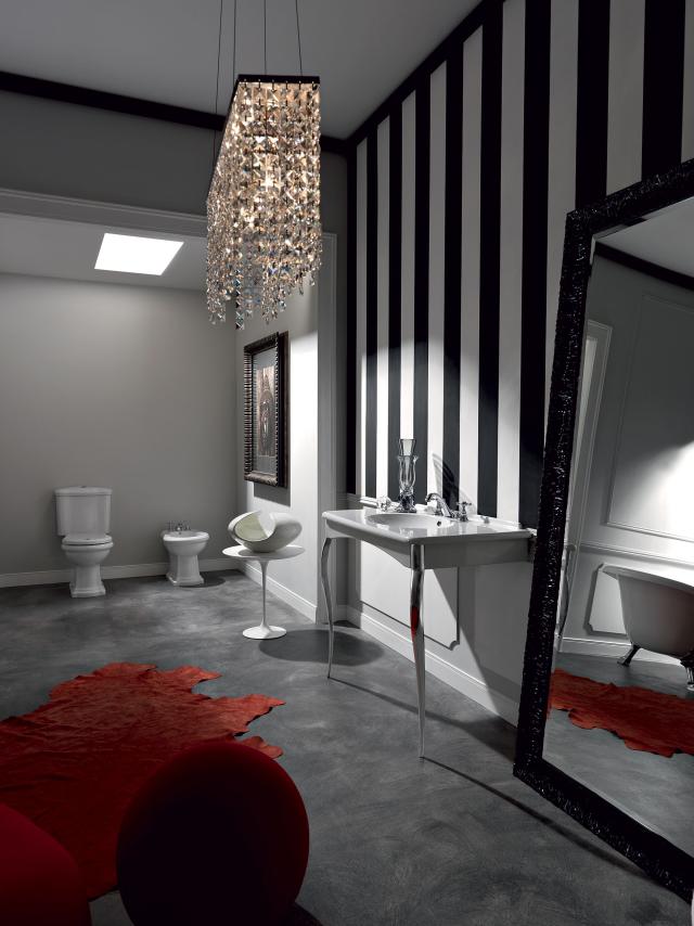 Retro Monoblocco toilet m/S-lås, Hvid