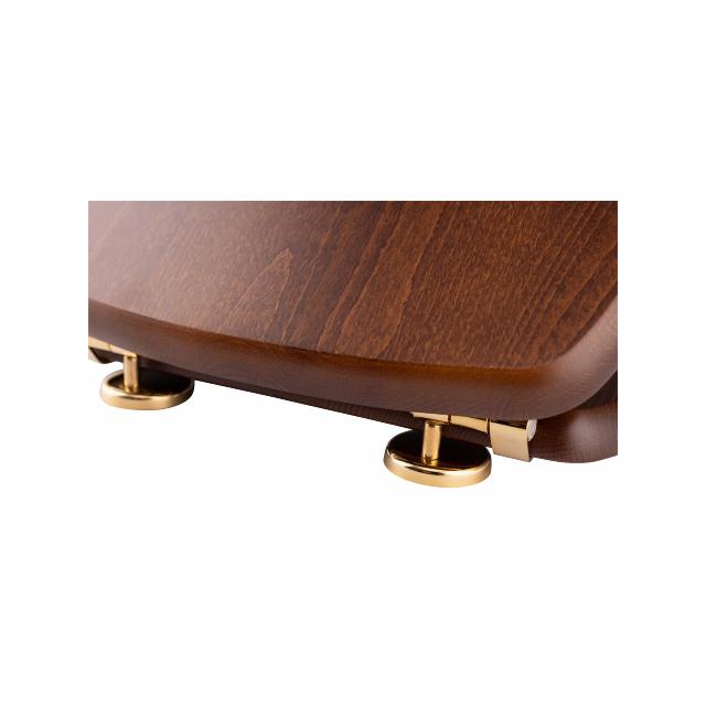 Retro toiletsæde, Valnød m/messing beslag