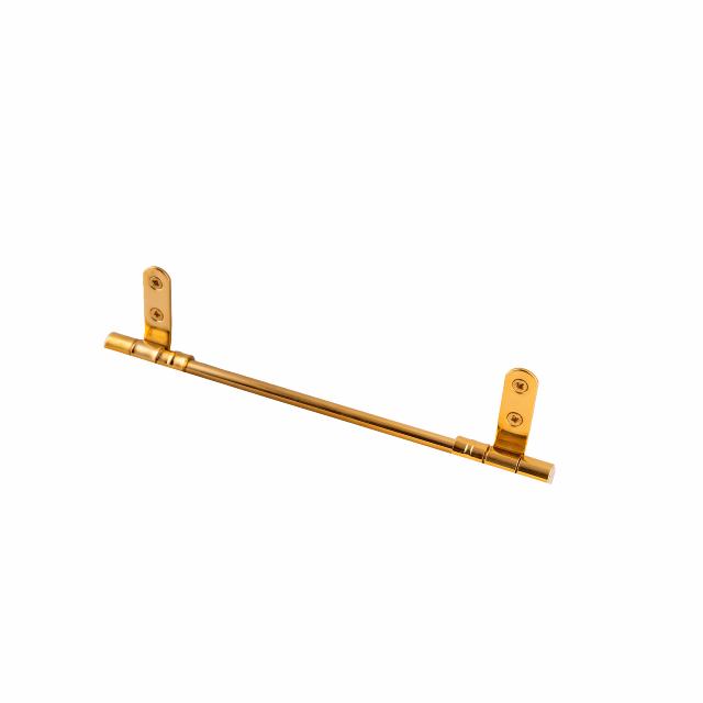 Retro toiletsæde, Hvid m/messing beslag