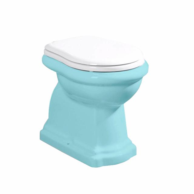 Retro toiletsæde, Hvid m/krom beslag