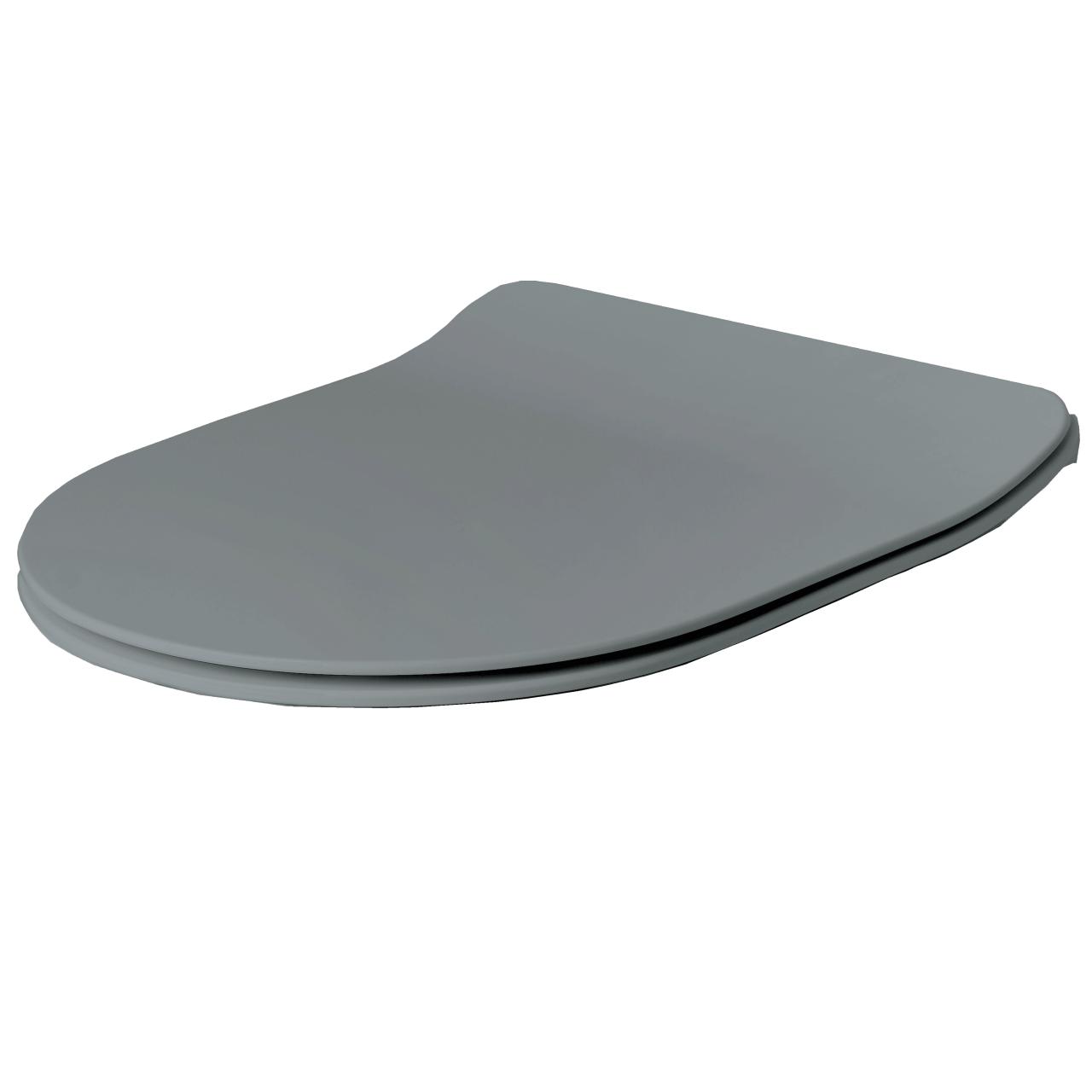Glomp Mini slim toiletsæde m/soft close, Matgrå