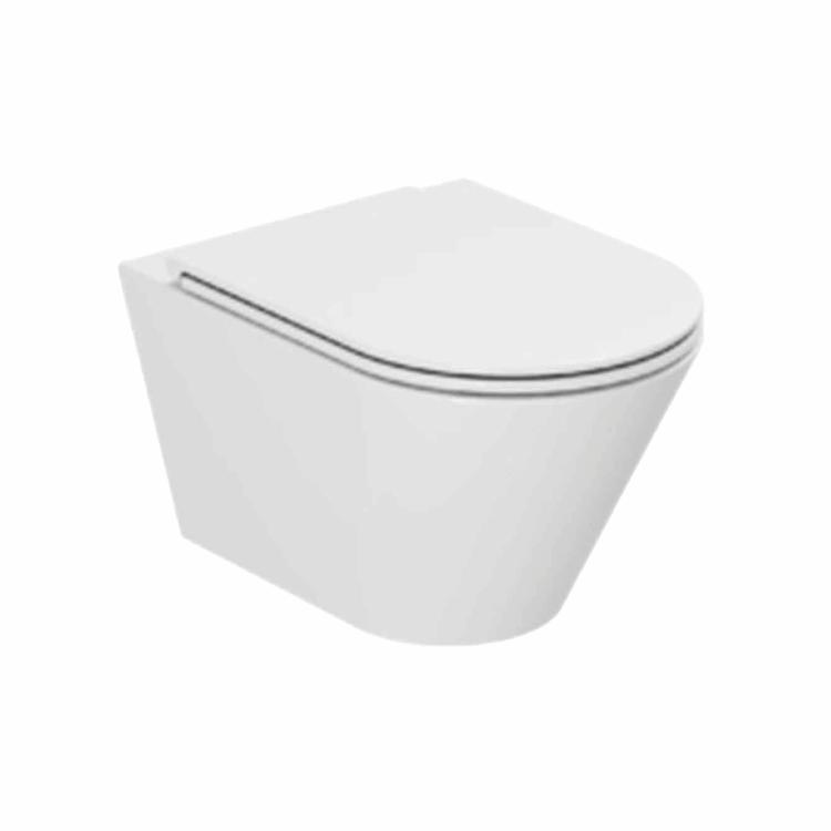 Forma væghængt toilet m/sæde, Hvid