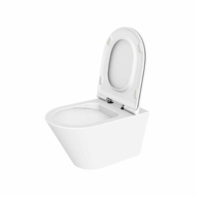 Forma væghængt toilet m/sæde, Hvid