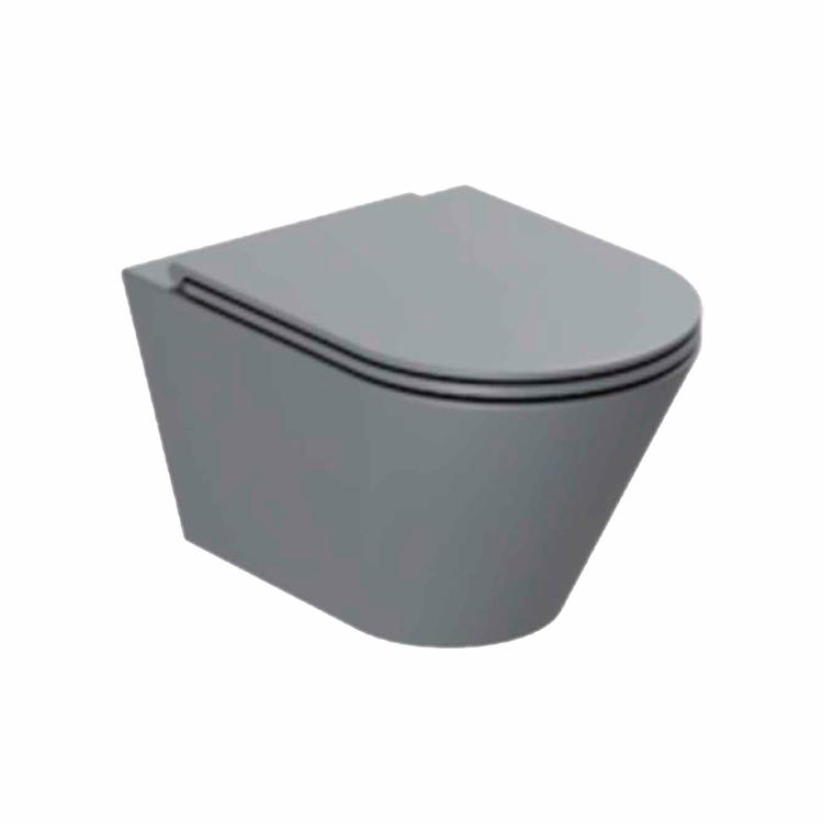 Forma væghængt toilet m/sæde, Antracit