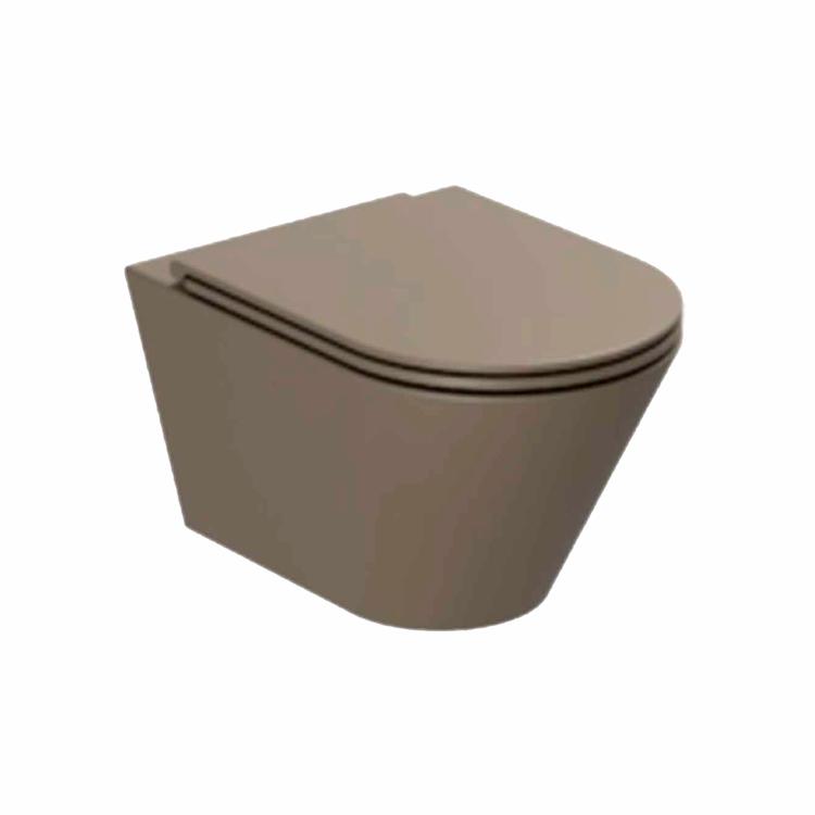Forma væghængt toilet m/sæde, Cocoa