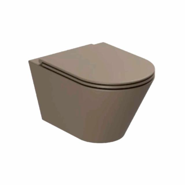 Forma væghængt toilet m/sæde, Cocoa