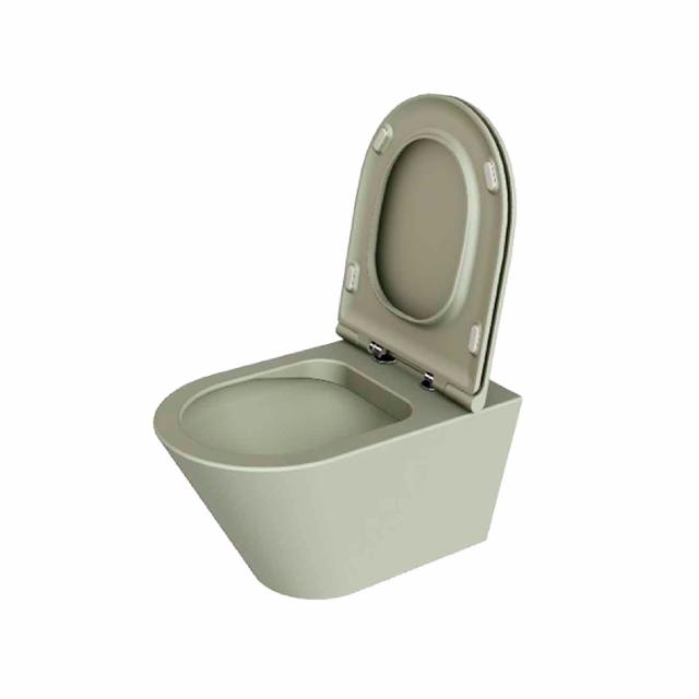 Forma væghængt toilet m/sæde, Nature Green