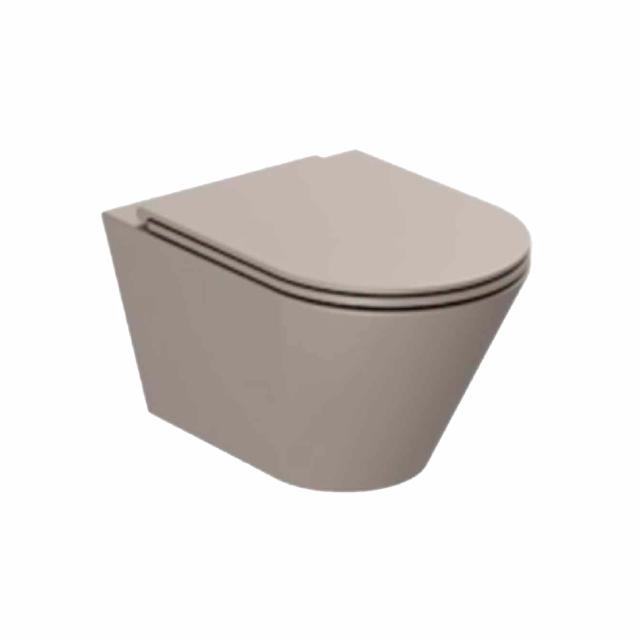 Forma væghængt toilet m/sæde, Taupe