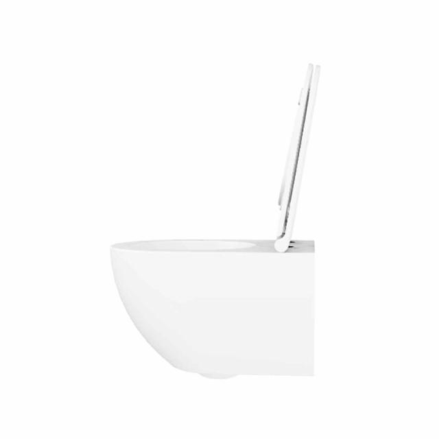 Comoda væghængt toilet m/sæde, Hvid