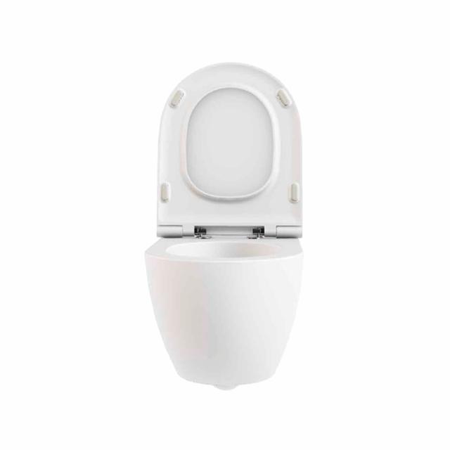 Comoda væghængt toilet m/sæde, Hvid