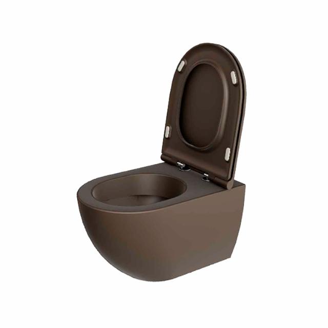 Comoda væghængt toilet m/sæde, Cocoa