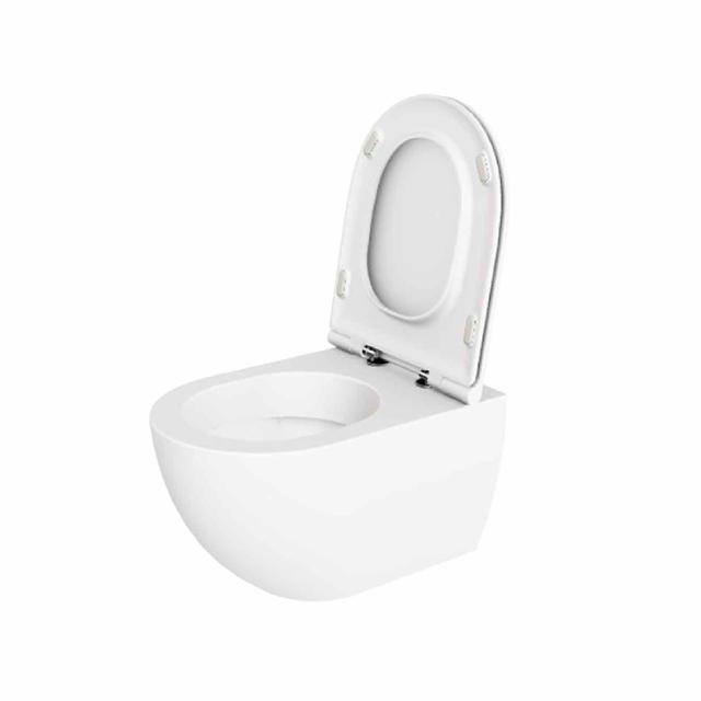 Comoda væghængt toilet m/sæde, Mathvid