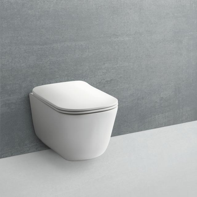 TriBeCa rimless væghængt toilet, Hvid