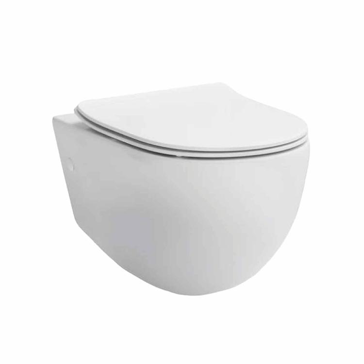 File 2.0 rimless væghængt toilet, Hvid
