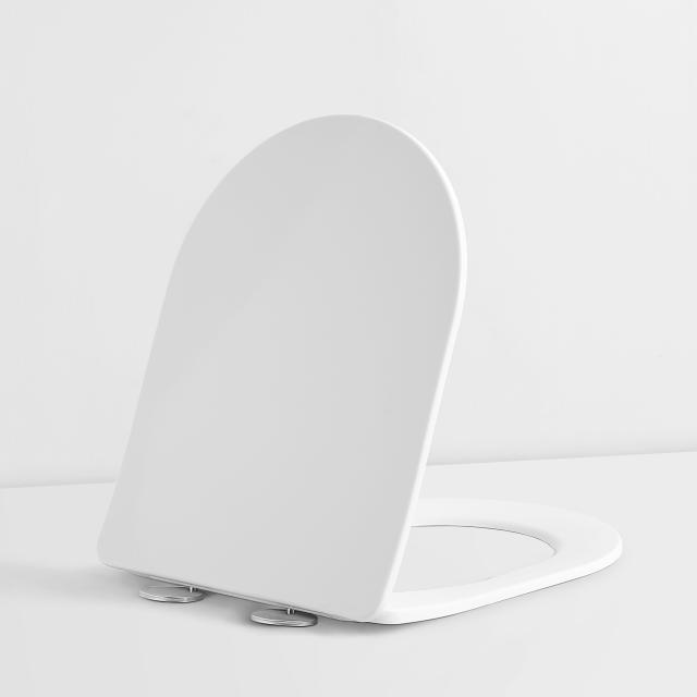 Studio rimless væghængt toilet m/slim toiletsæde, Hvid