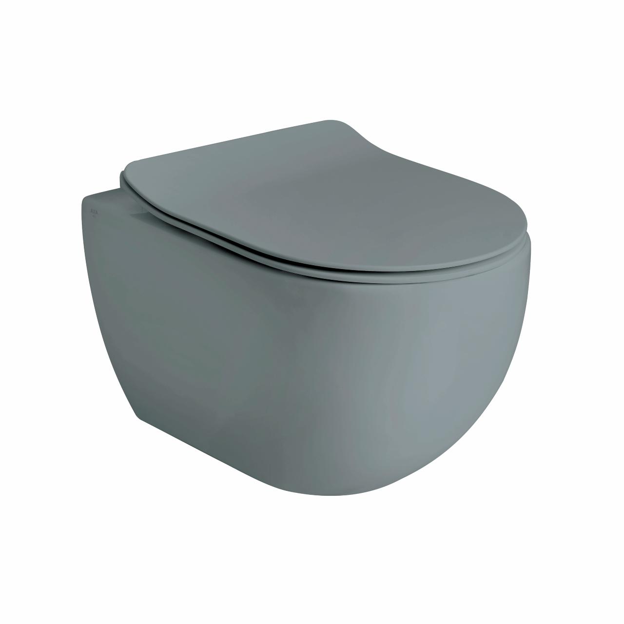 Glomp rimless væghængt toilet, Matgrå