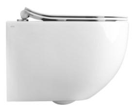 Glomp rimless væghængt toilet, Hvid