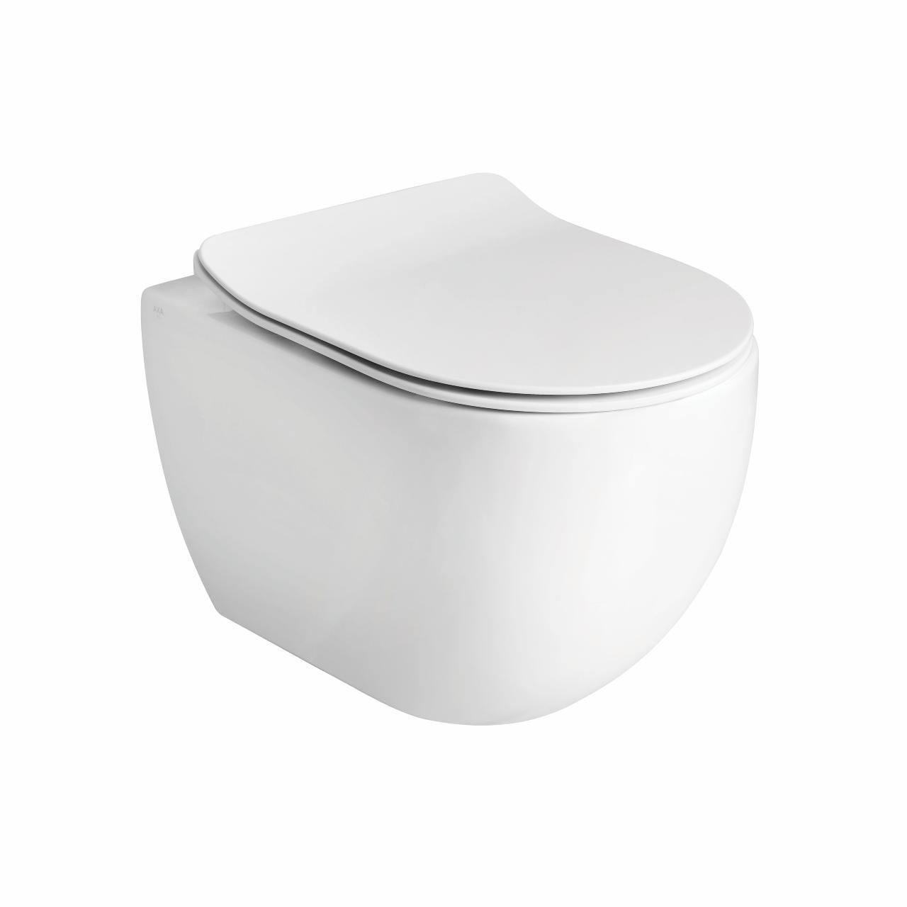 Glomp Mini rimless væghængt toilet, Mathvid