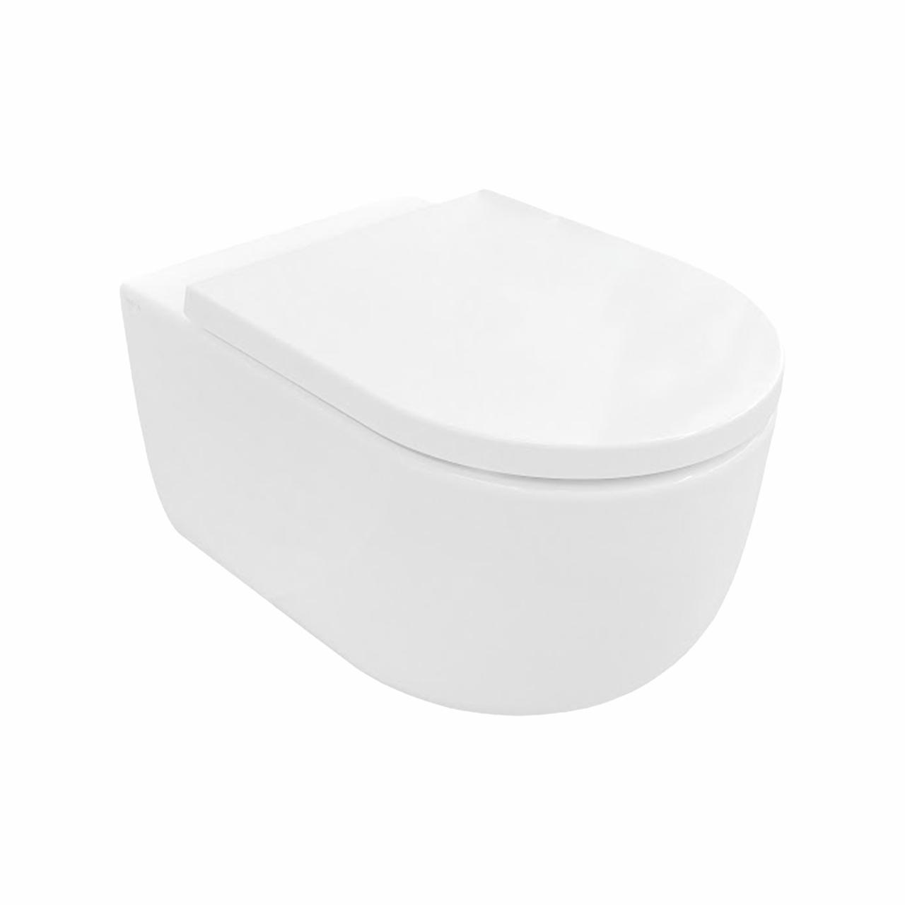 Futura rimless væghængt toilet m/tornadoskyl, Hvid