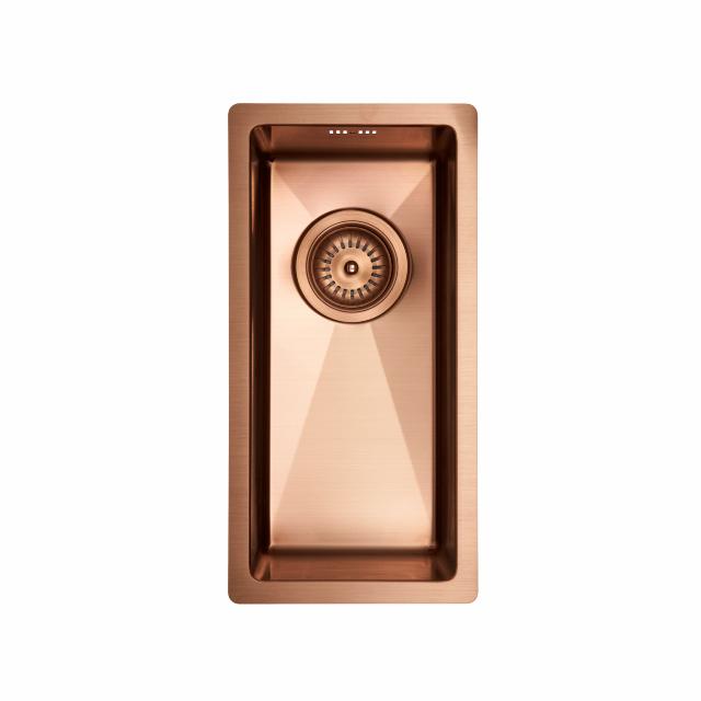 Kubus 180 Soft køkkenvask, PVD Kobber