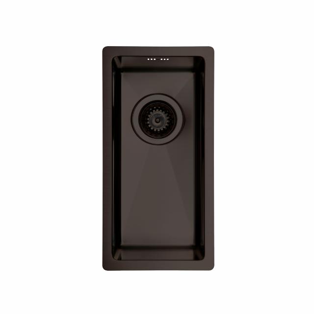 Kubus 180 Soft køkkenvask, PVD Dark Bronze