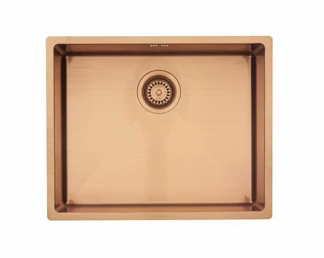 Kubus 500 Soft køkkenvask, PVD Kobber