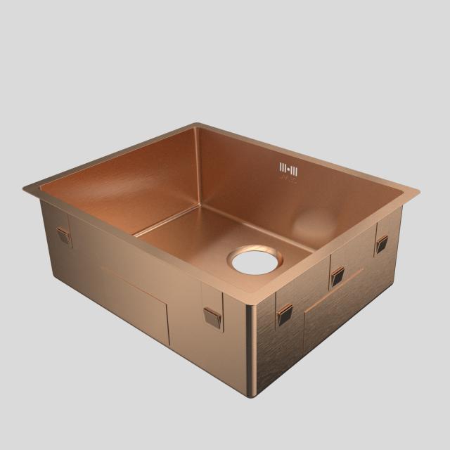 Kubus 500 Soft køkkenvask, PVD Kobber