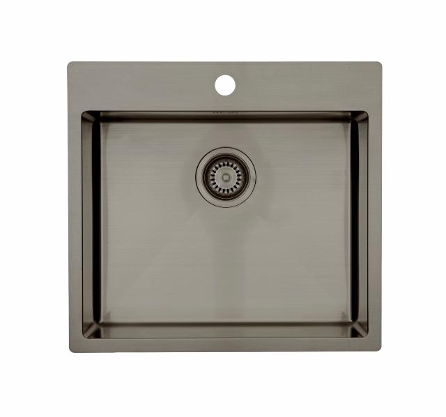 Kubus 540 Soft køkkenvask, PVD Gunmetal