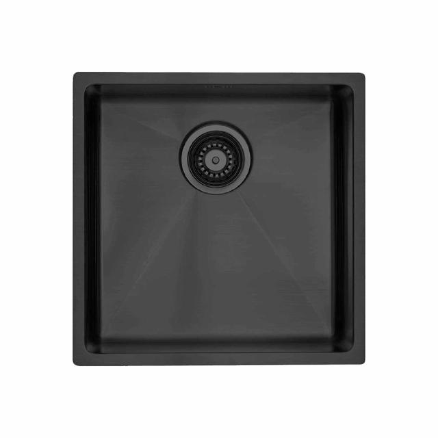 Kubus 400 Soft køkkenvask, PVD Shadow