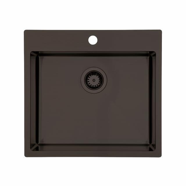 Kubus 540 Soft køkkenvask, PVD Dark Bronze