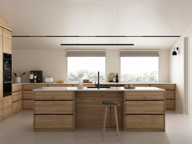 Kubus 500 Soft køkkenvask, PVD Matsort