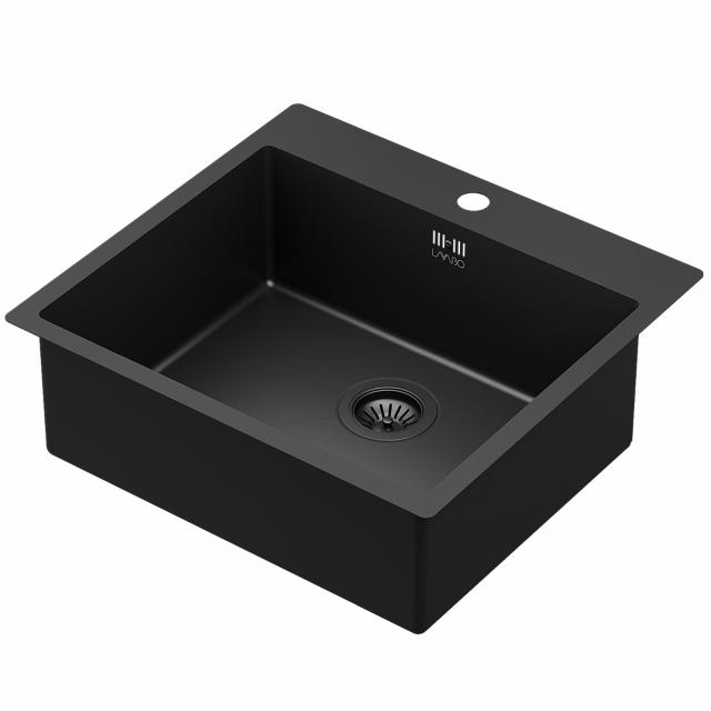 Kubus 540 Soft køkkenvask, PVD Matsort